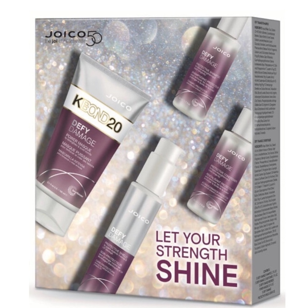 Joico Defy Damage Protective Shampoo - Purple and White gift set